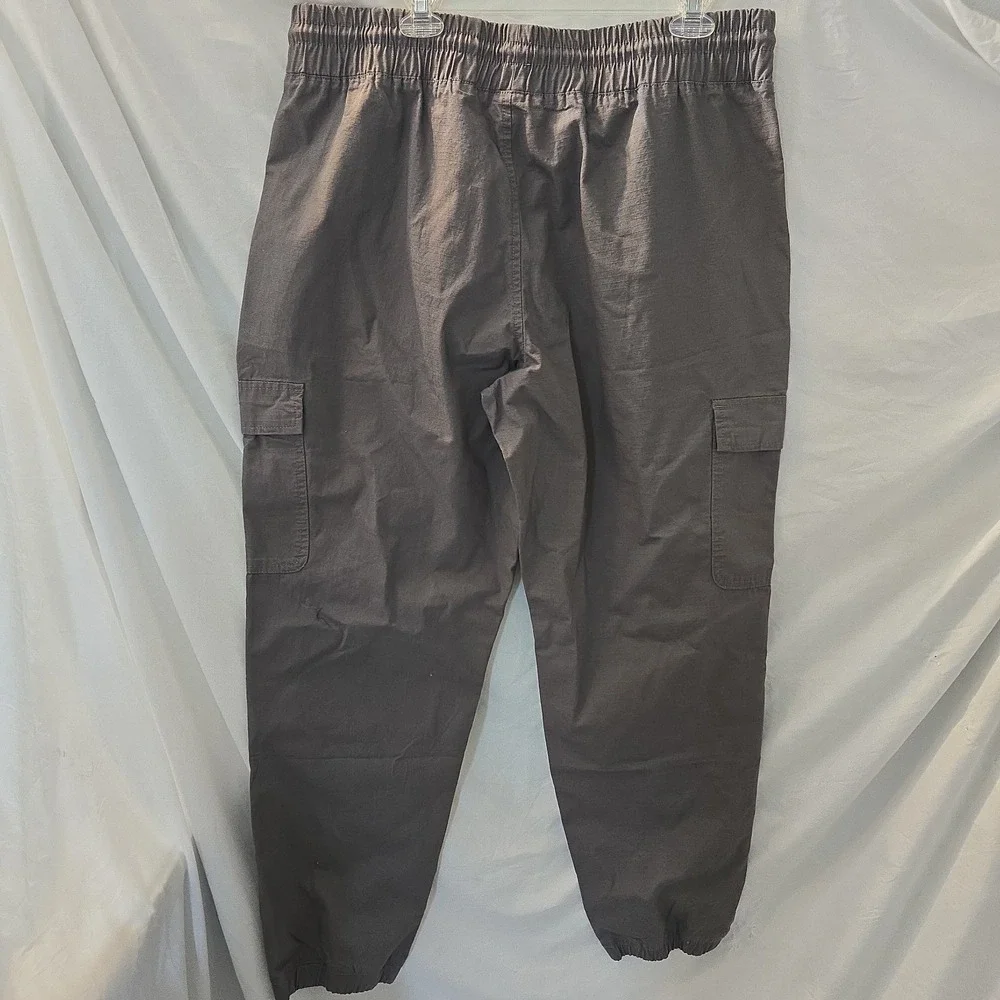 True Religion Ripstop Jogger Granite Grey Cargo Pockets Men's Pants Size XL NWT